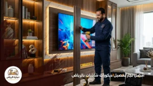 افضل نجار تفصيل ديكورات شاشات بالرياض