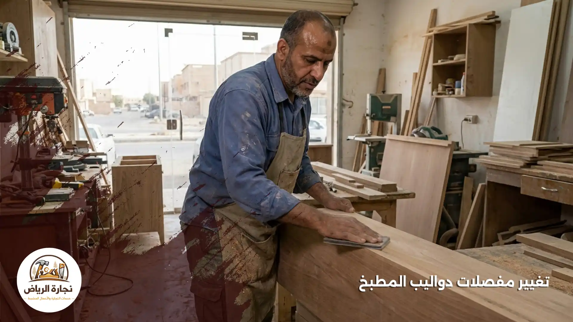 تغيير مفصلات دواليب المطبخ 