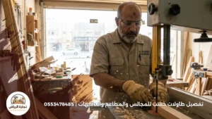 تفصيل طاولات خشب للمجالس